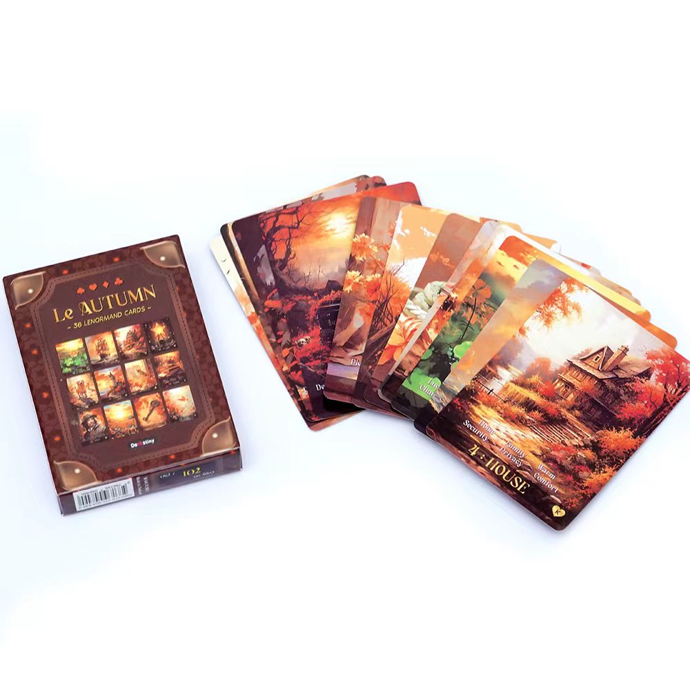Tarot Cards Deck With Guidebook - Lenormand tarô baralho le outono coleção