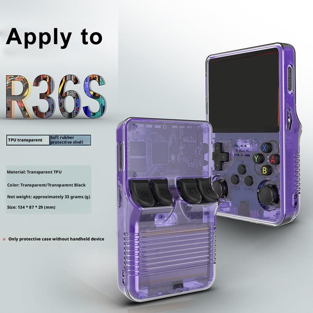 Retro Handheld Game Console R36S - Capa Protetora para Console de Jogos