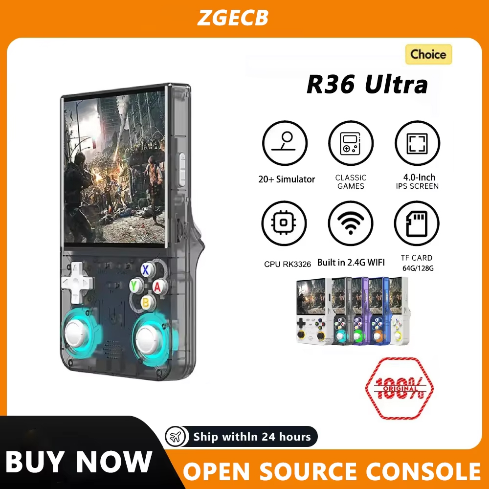 Retro Handheld Game Console R36S - FLLAPT R36Ultra Retro Handheld Console de