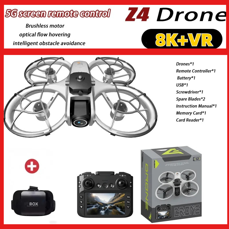 Fpv Brushless Rc Drone 4K - Novo Drone Z4 Mini com Câmera