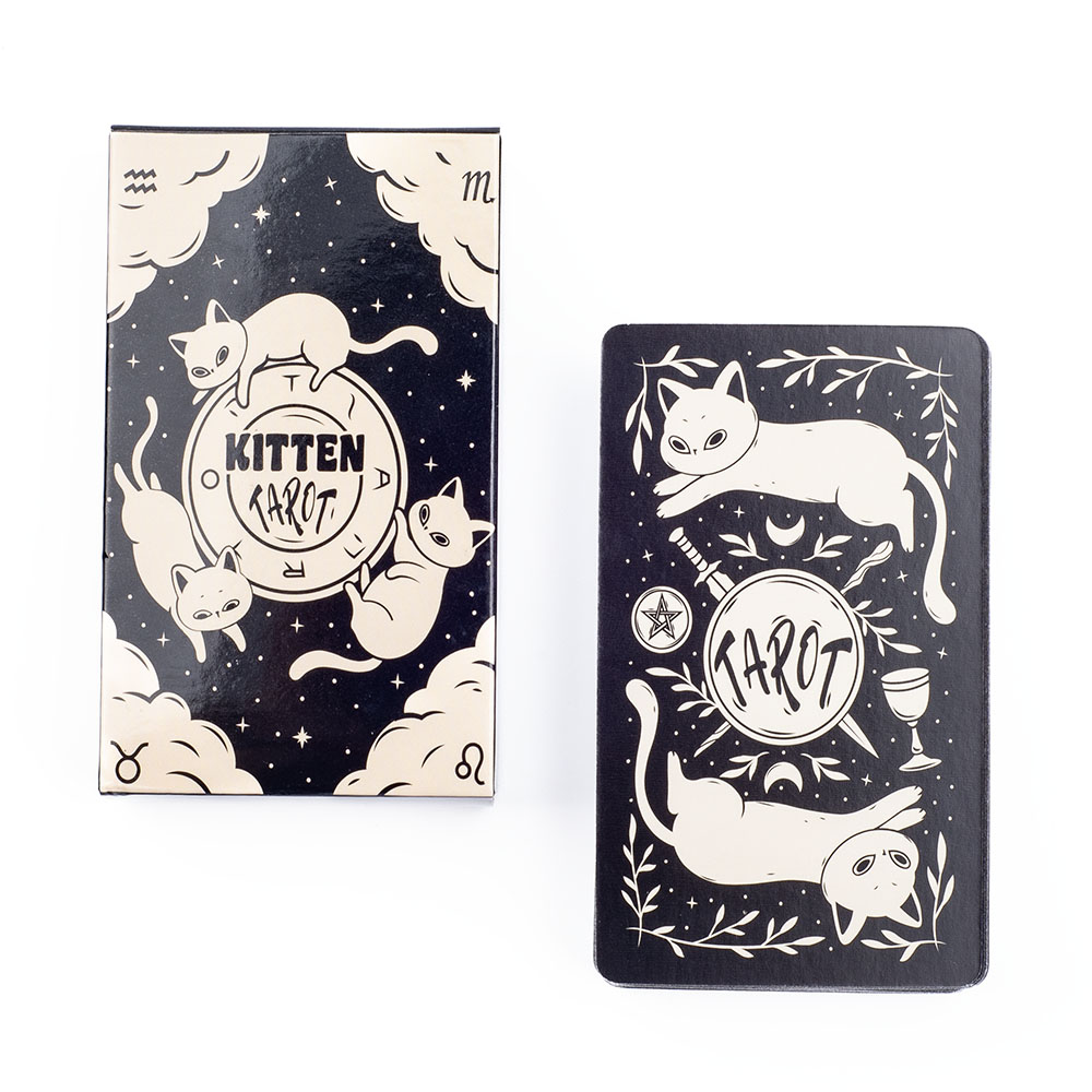 Baralho de tarô gatinho 78 peç - Tarot Cards Deck With Guidebook avaliação e preço
