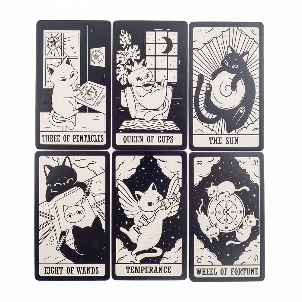 Baralho de tarô gatinho 78 peç - Tarot Cards Deck With Guidebook avaliação e preço