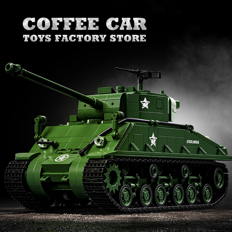 Blocos de Montar do Tanque M4  - Lego Compatible Military Tank avaliação e preço