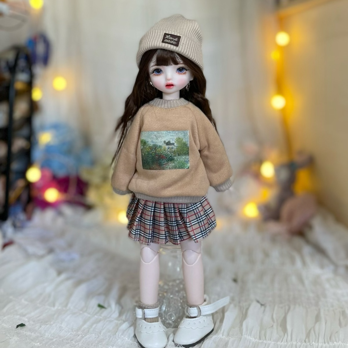 Boneca fashion super fofa em e - Bjd Doll 1 6 Full Set With Clothes avaliação e preço
