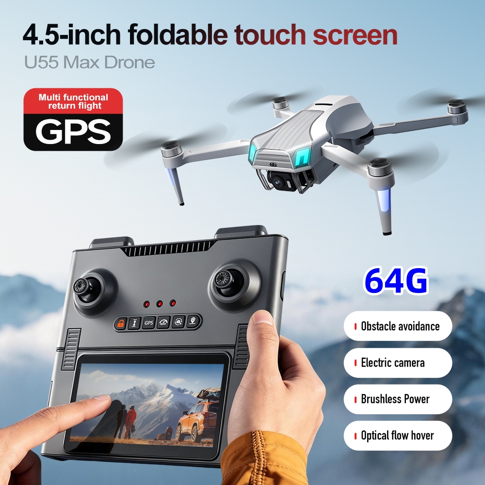 Drone Profissional NCZOBOE U55 - Fpv Brushless Rc Drone 4K avaliação e preço