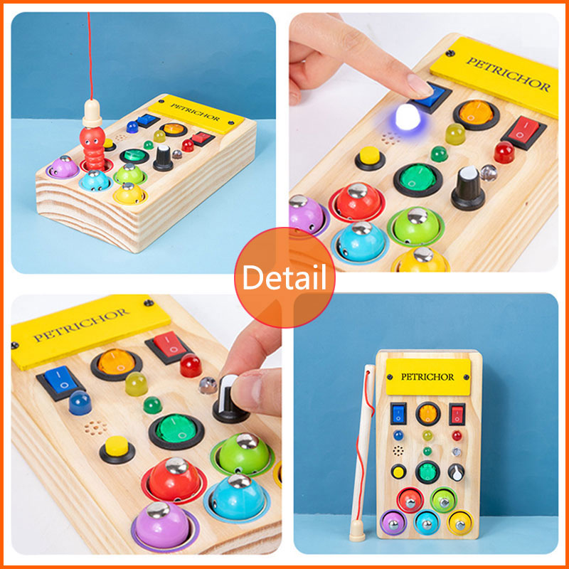Montessori Busy Board Sensory  - Montessori Wooden Busy Board Toddler avaliação e preço