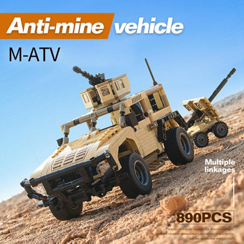 Moc militar hummer bloco de co - Lego Compatible Military Tank avaliação e preço