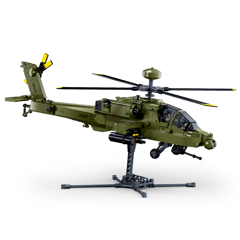 Sluban M38‑B1536 Boeing AH‑64D - Lego Compatible Military Tank avaliação e preço