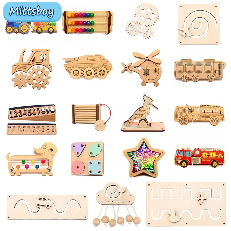 Diy ocupado placa montessori a - Montessori Wooden Busy Board Toddler avaliação e preço