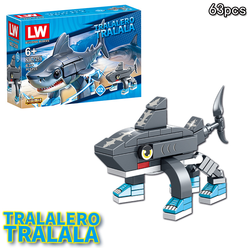 Anime Italian Brainrot Tralale - Anime Action Figure Blind Box avaliação e preço