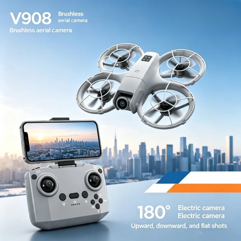 Drone GPS Dobrável V908 Origin - Fpv Brushless Rc Drone 4K avaliação e preço