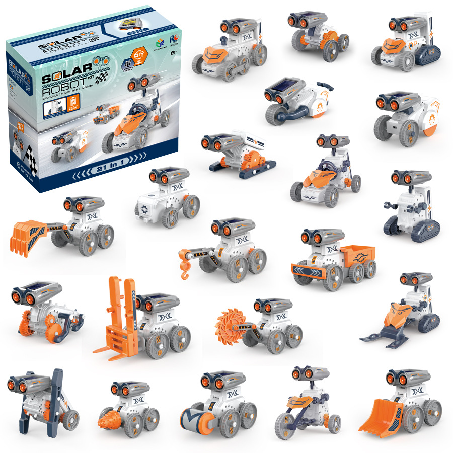 21 em 1 haste kit robô solar b - Stem Solar Robot Kit For Kids avaliação e preço
