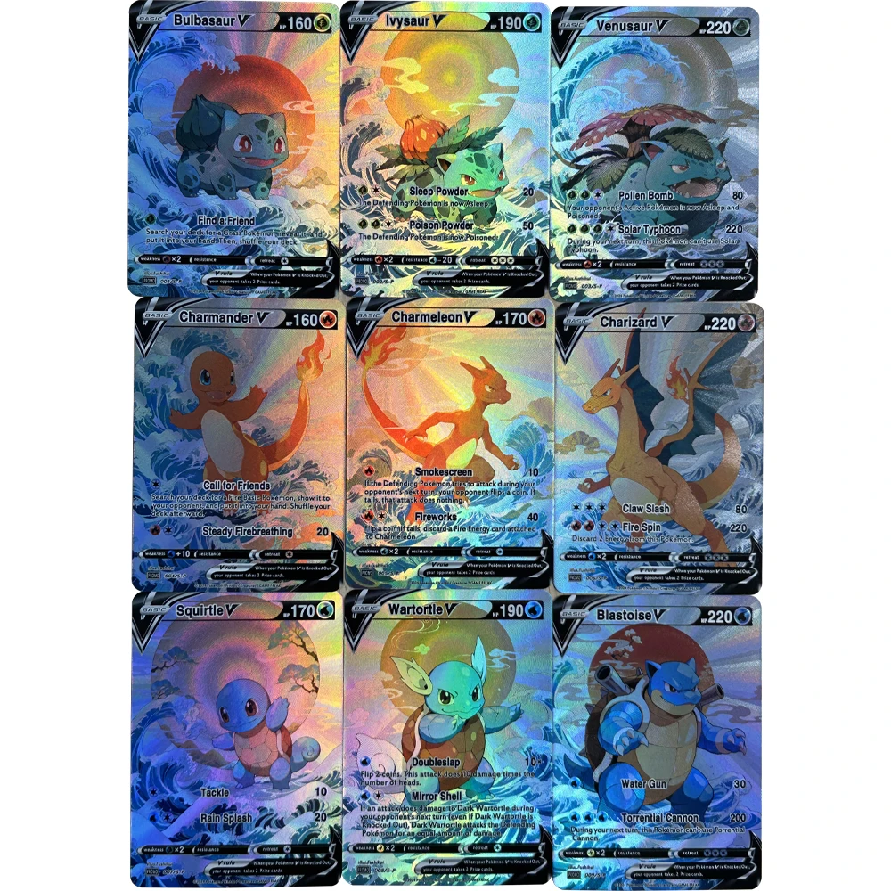 9 Pçs/set DIY Anime PTCG Coleç - Board Games avaliação e preço