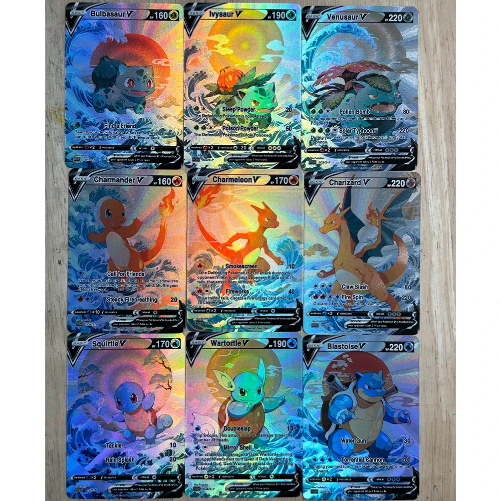 9 Pçs/set DIY Anime PTCG Coleç - Board Games avaliação e preço