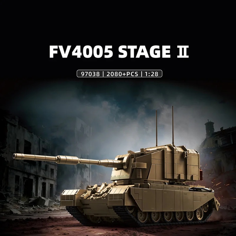 2080 peças Britânicas FV4005 C - Lego Compatible Military Tank avaliação e preço
