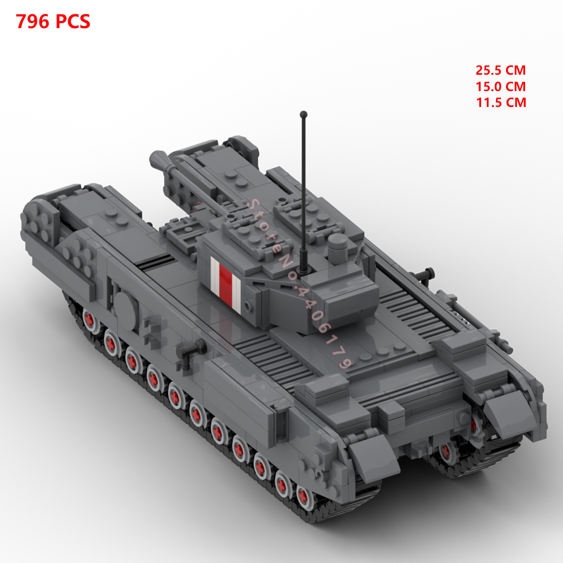 Wwii militar exército wii, wii - Lego Compatible Military Tank avaliação e preço